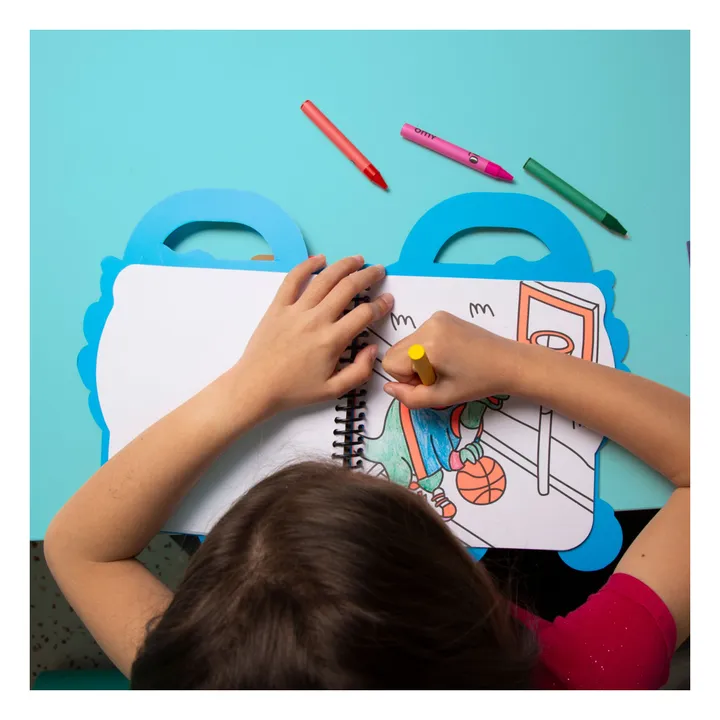 Cahier de coloriage avec stickers Dino- Image produit n°2