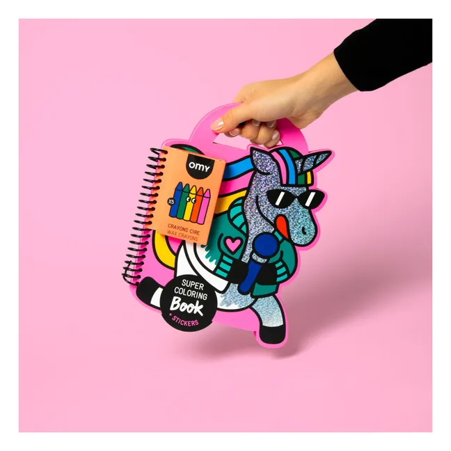 Cahier de coloriage avec stickers Lily