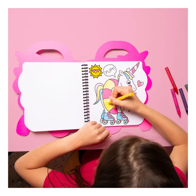 Cahier de coloriage avec stickers Lily