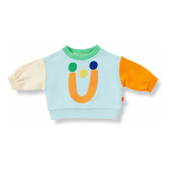 Colorblock sweatshirt | Light blue