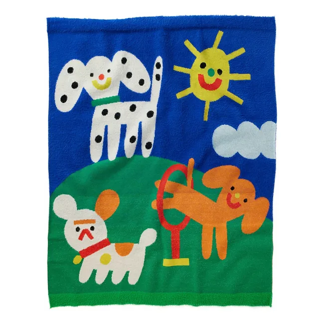 Couverture Chiens | Bleu roi