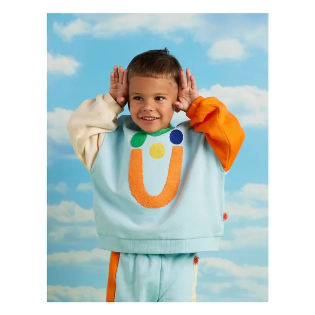 Colorblock sweatshirt | Light blue