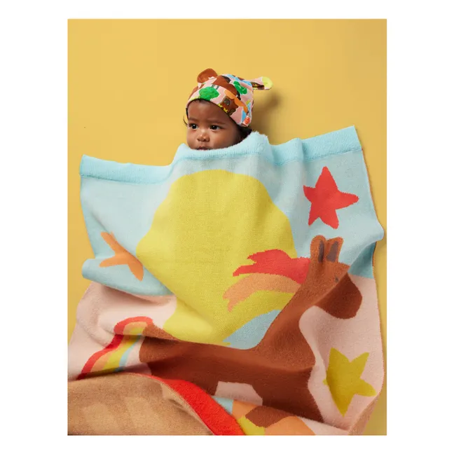 Couverture Chevaux | Bleu ciel