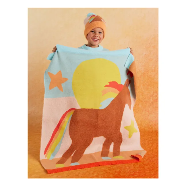 Couverture Chevaux | Bleu ciel