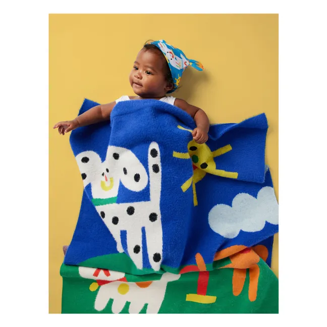 Couverture Chiens | Bleu roi