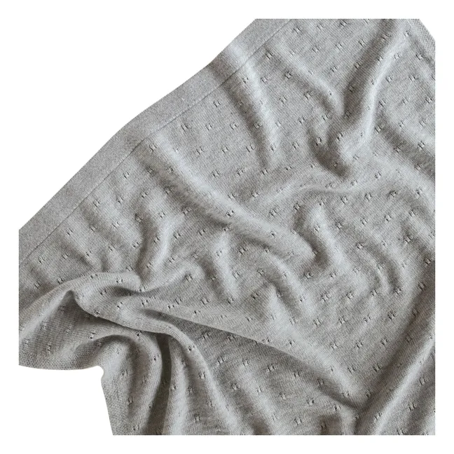 Bibi Merino Wool Blanket | Grey