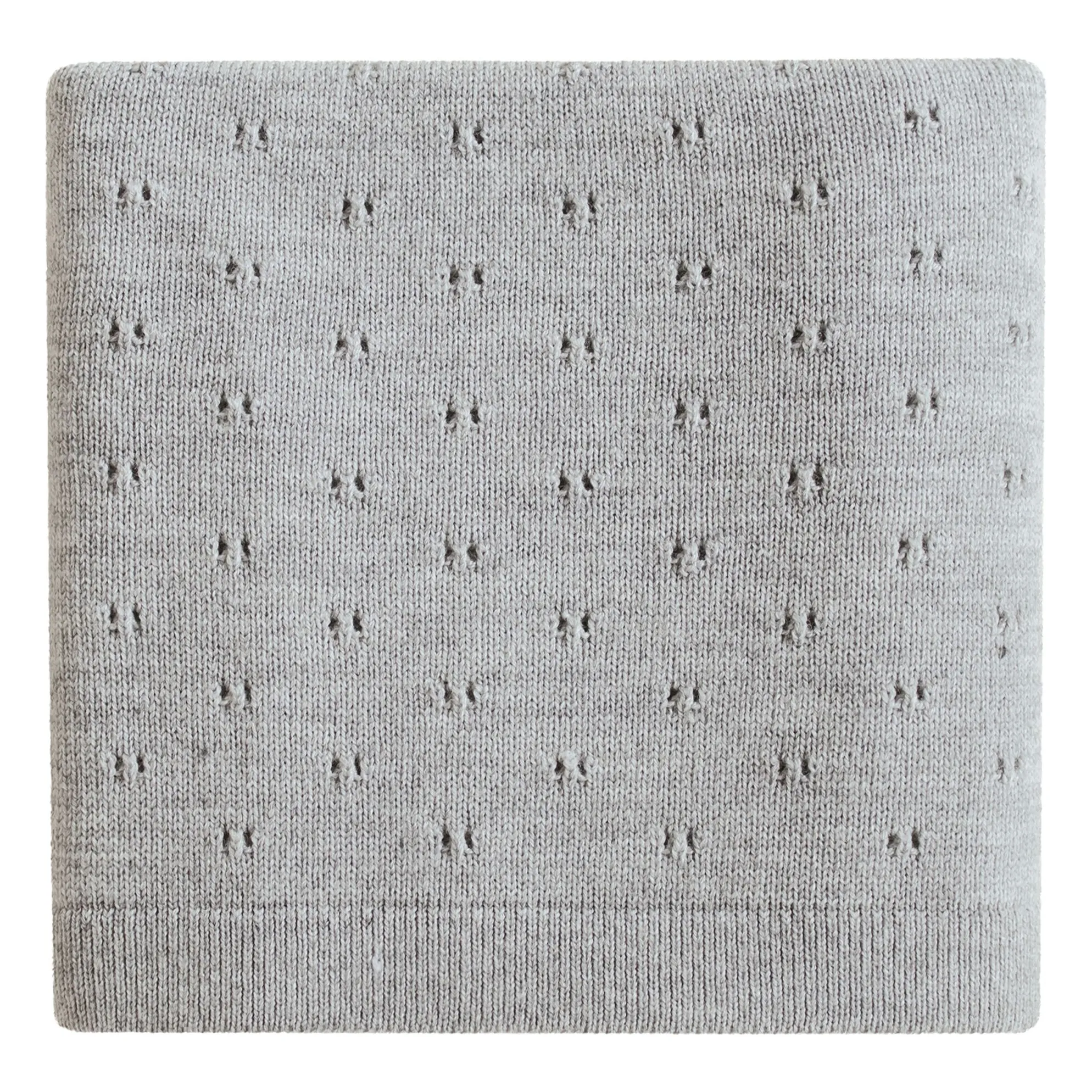 Hvid Grey Bibi Merino Wool Blanket