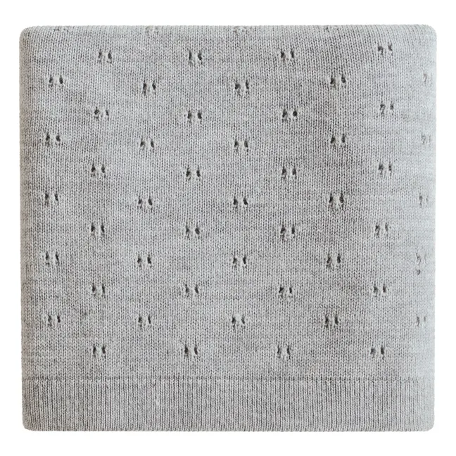 Bibi Merino Wool Blanket | Grey