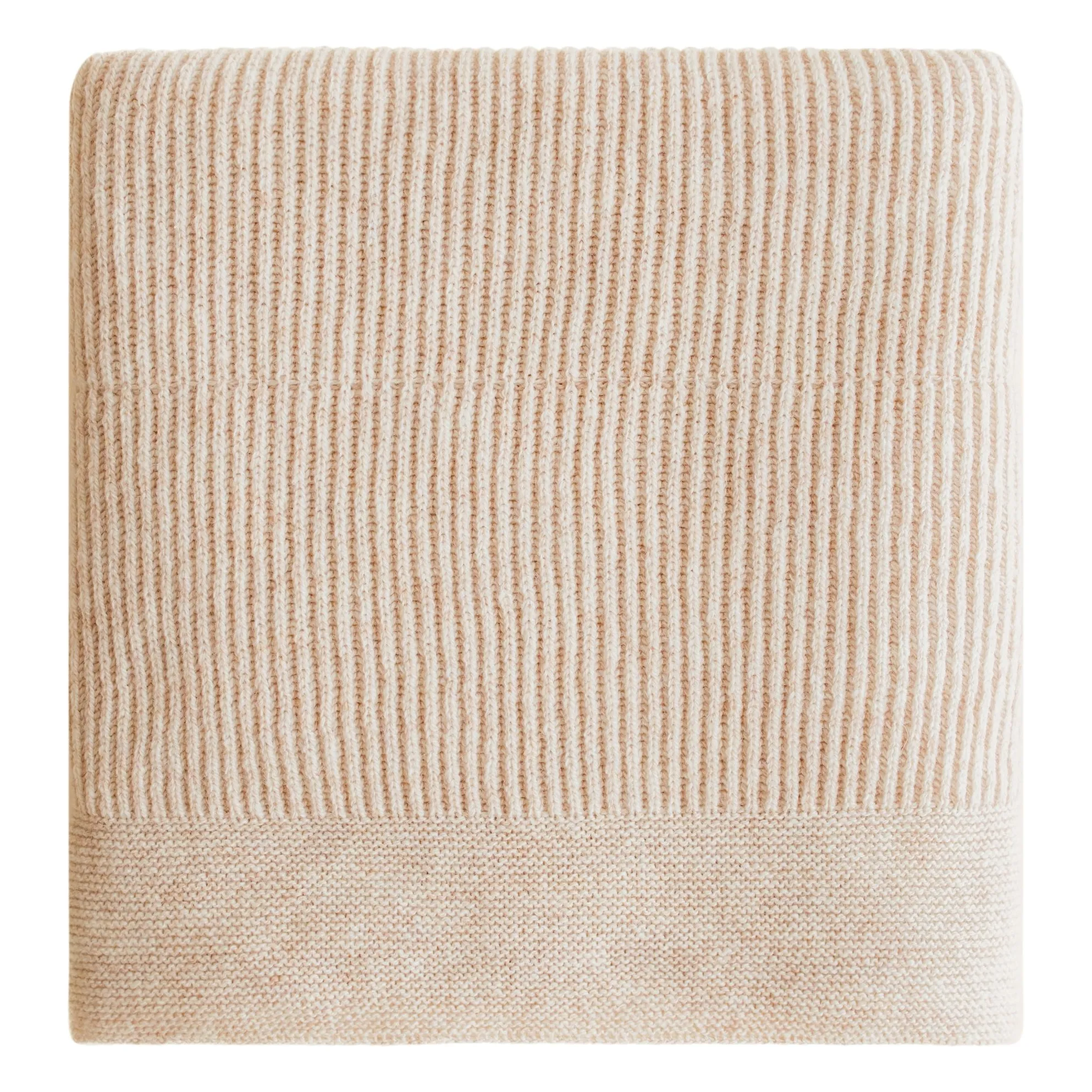 Hvid Heather Beige Gaston Blanket Merino Wool