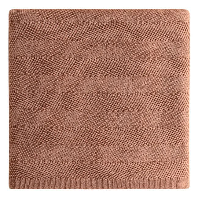 Freddie Merino Wool Blanket | Terracotta