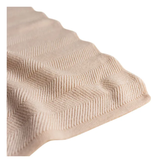 Manta Freddie de lana merina | Beige