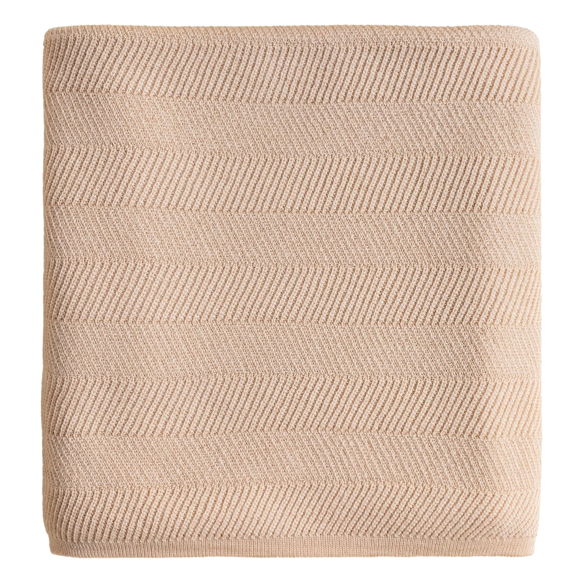 Hvid Beige Freddie Merino Wool Blanket