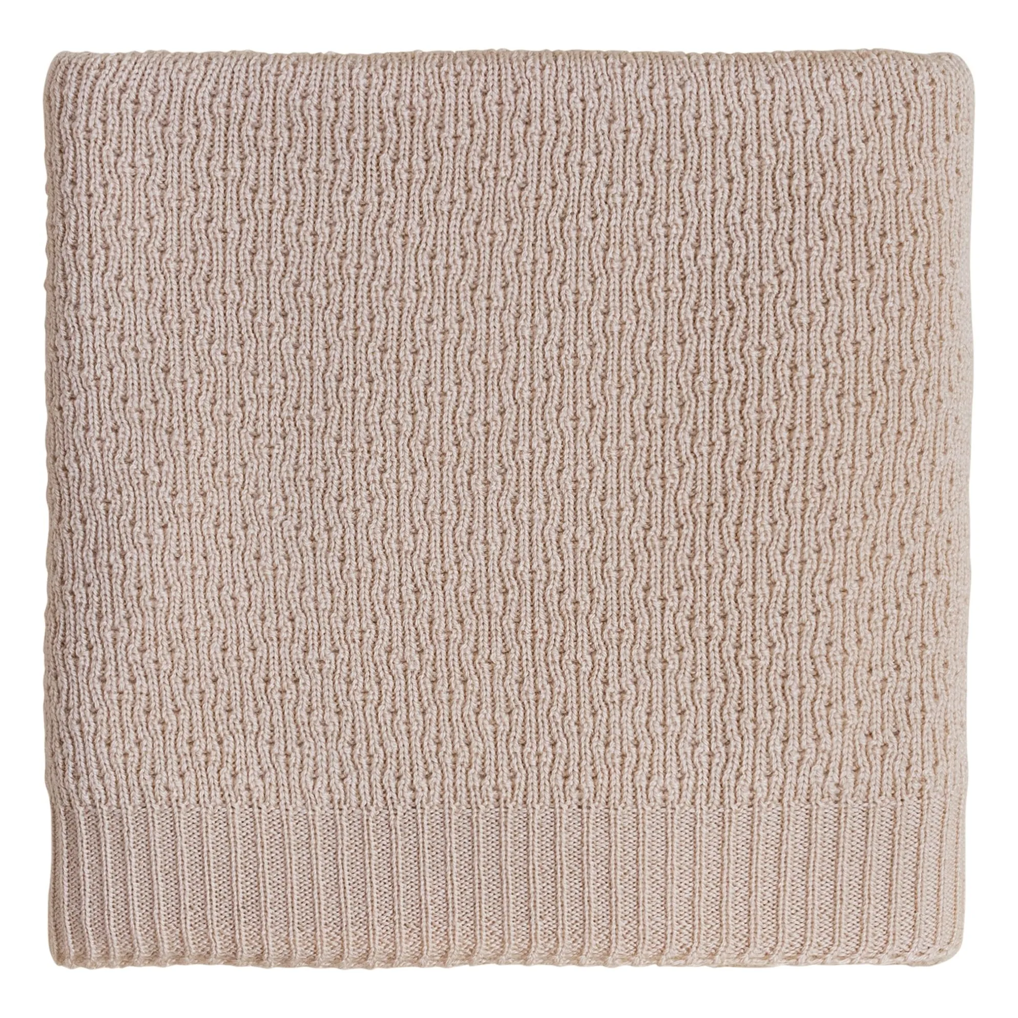 Hvid Beige Dora Merino Wool Blanket