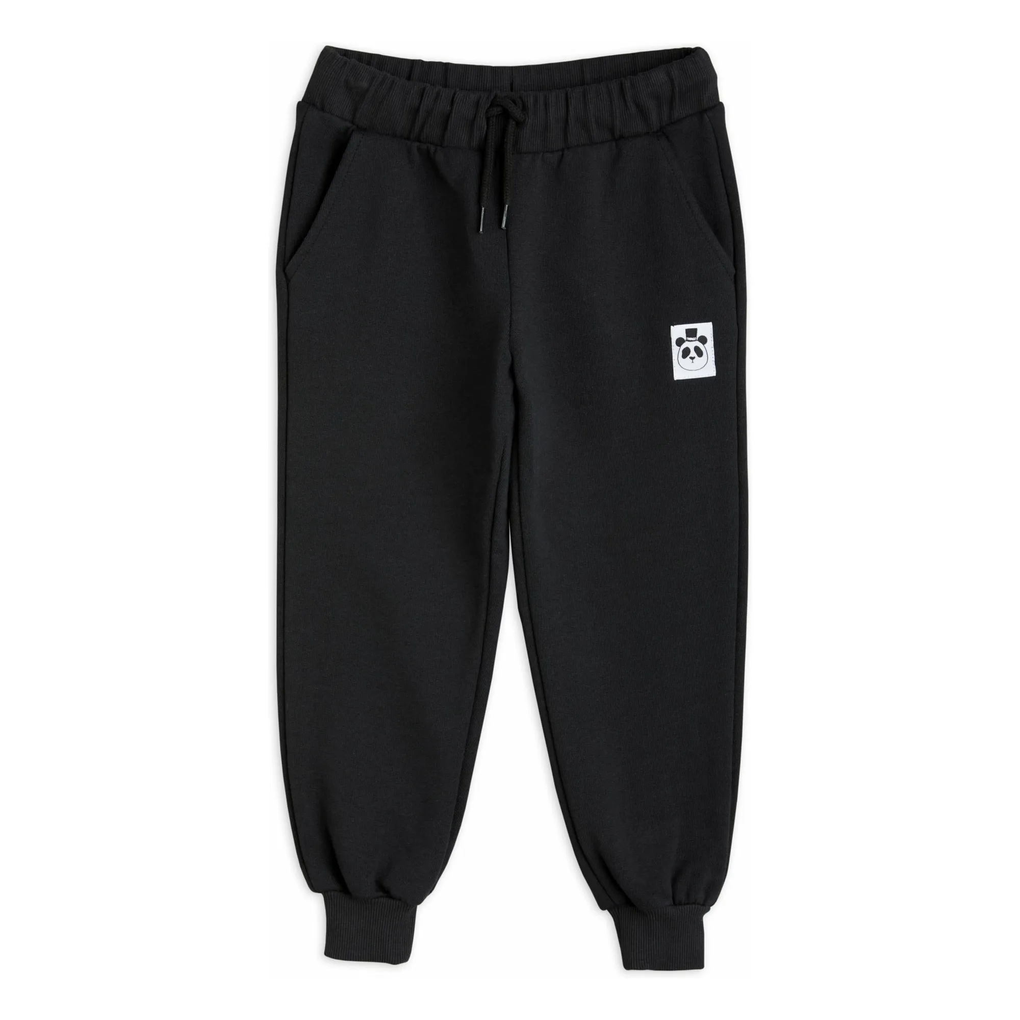 Mini Rodini Black Organic Cotton Joggers