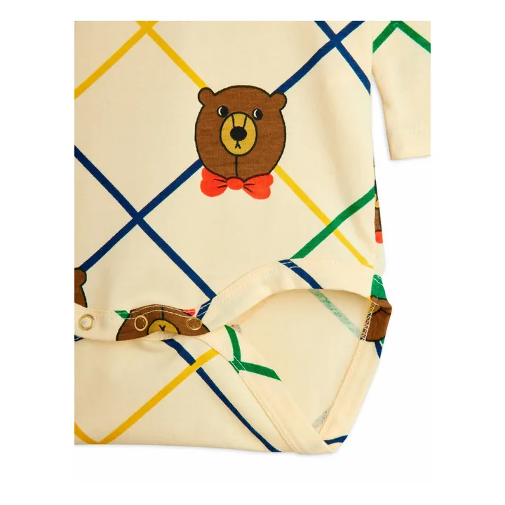 Cuerpo Oso Carreaux Coton Bio | Crudo- Imagen del producto n°3