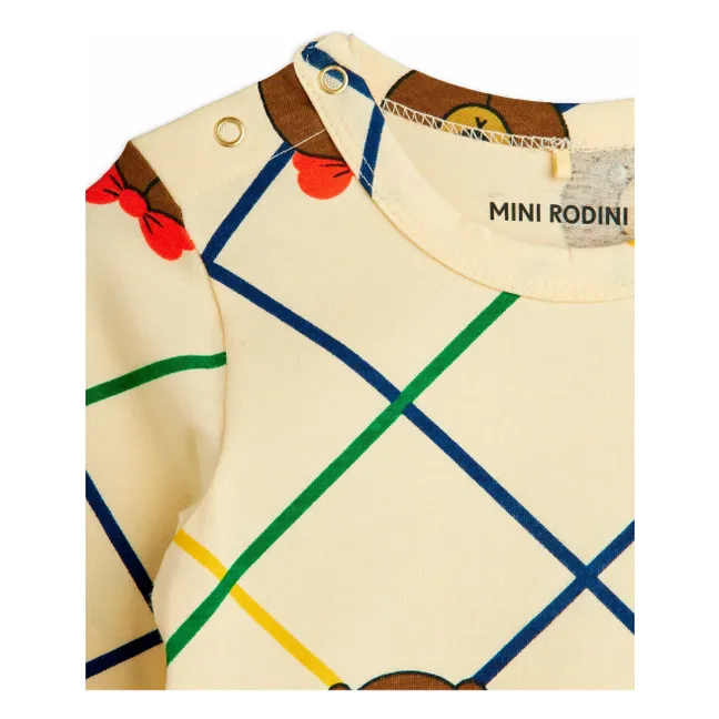 Body Bear Carreaux Coton Bio | Ecru