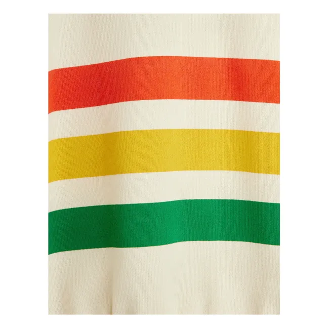 Jogger Ours Rayures Coton Bio | Ecru