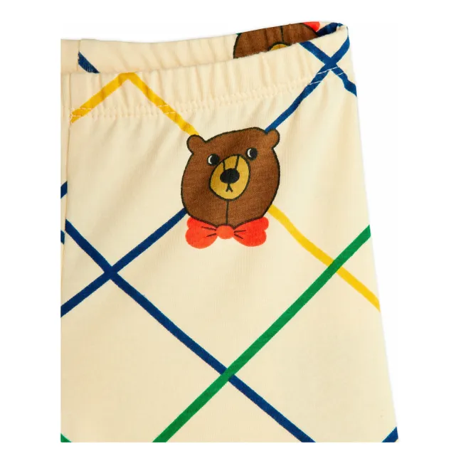 Carreaux Bio-Baumwoll-Bär-Hose | Seidenfarben