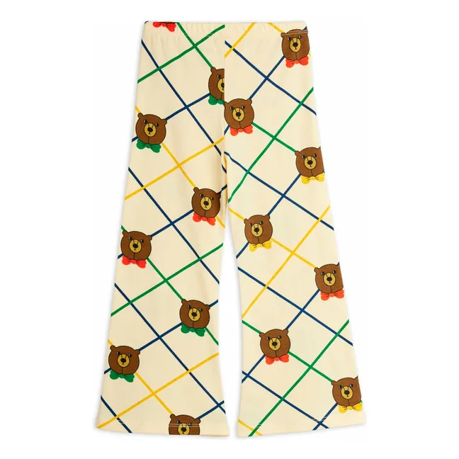 Carreaux Bio-Baumwoll-Bär-Hose | Seidenfarben