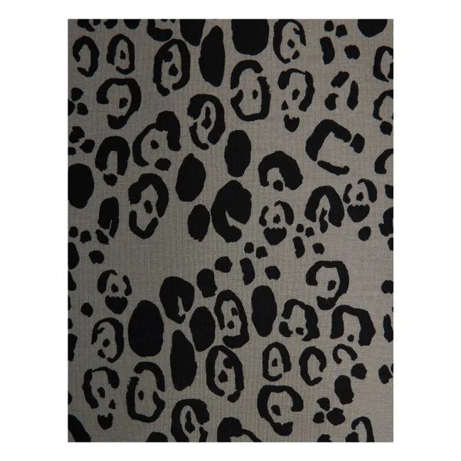 Legging Léopard Coton Bio | Gris