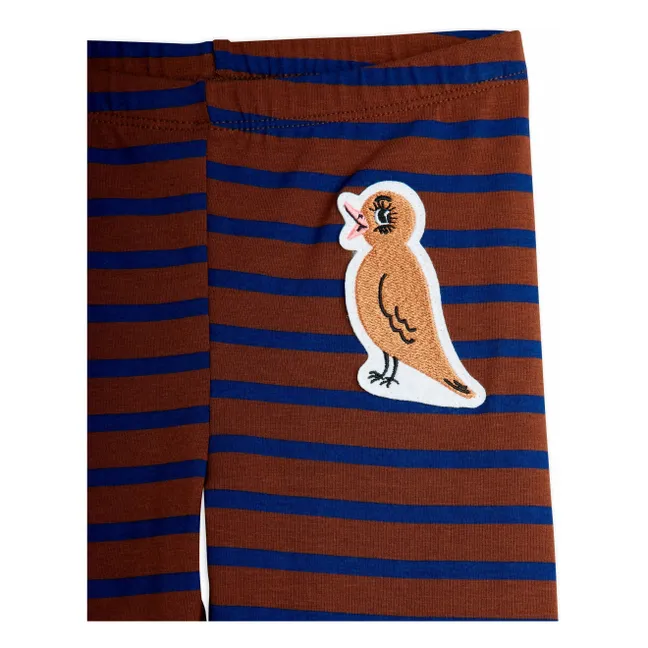 Legging Oiseau Coton Bio | Marron