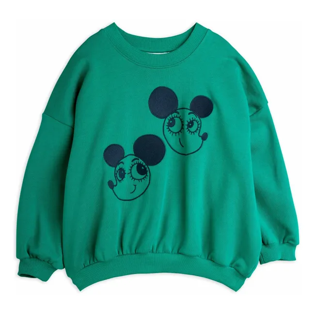 Ritratz organic cotton sweatshirt | Green