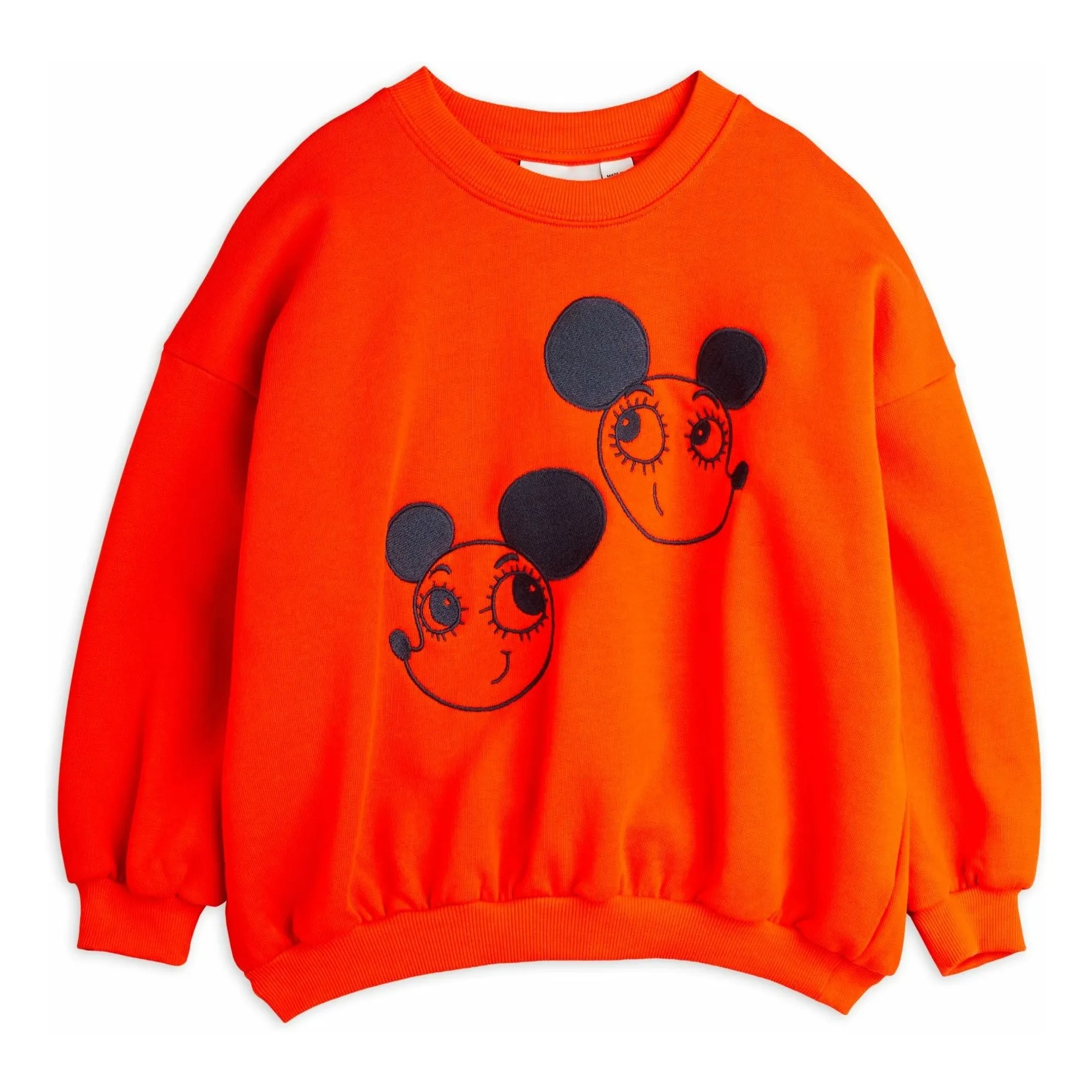 Mini Rodini Red Ritratz Organic Cotton Sweatshirt