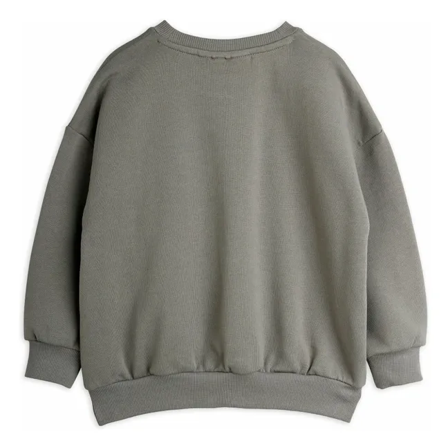 Sweat Dino Patch Coton Bio | Gris