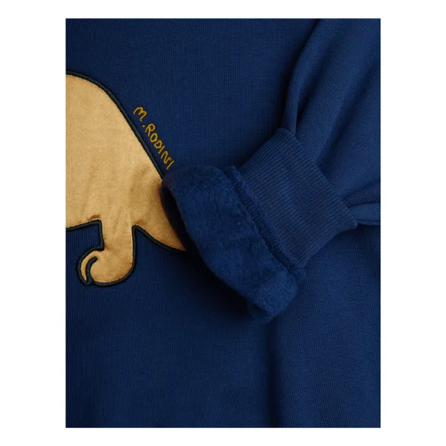 Sweat Dino Coton Bio | Bleu marine