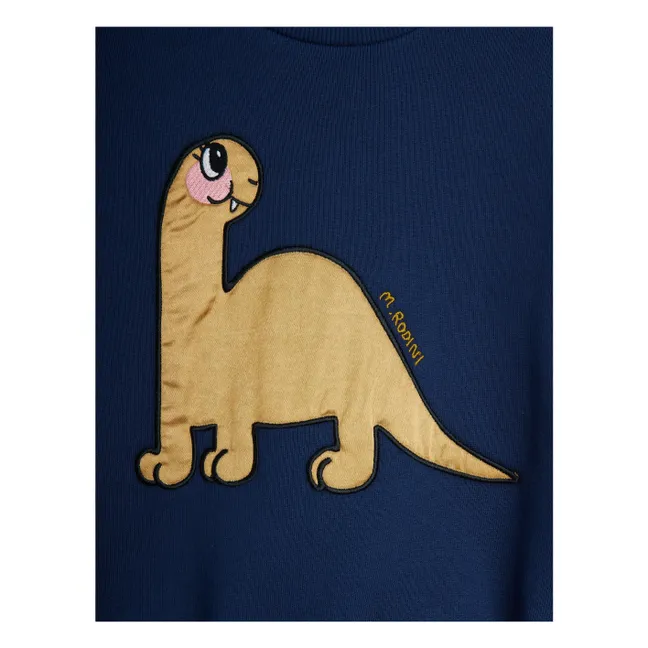 Sweat Dino Coton Bio | Bleu marine