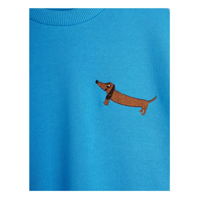 Dackel Sweat Bio-Baumwolle | Blau