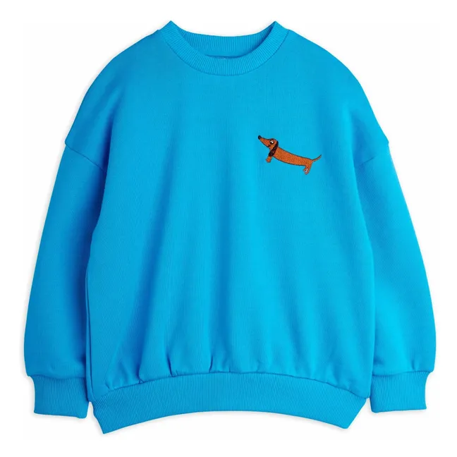 Dackel Sweat Bio-Baumwolle | Blau