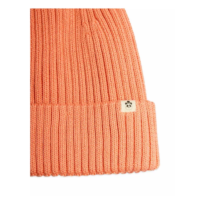 Bonnet Tricot Coton Bio | Rose- Image produit n°2