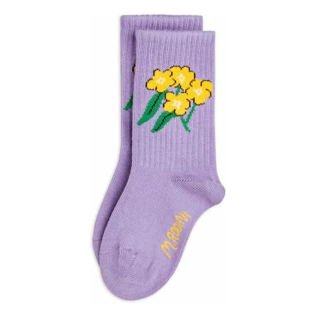 Chaussettes Alpine Coton Bio | Violet