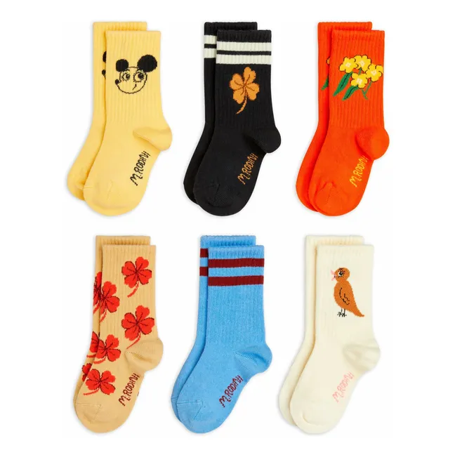 Lot de 6 Paires de Chaussettes Clover Coton Bio | Ecru