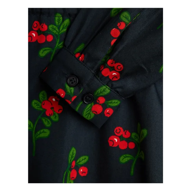 Robe Lingonberries Coton Bio | Noir