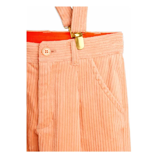 Clover Corduroy Dungarees | Coral