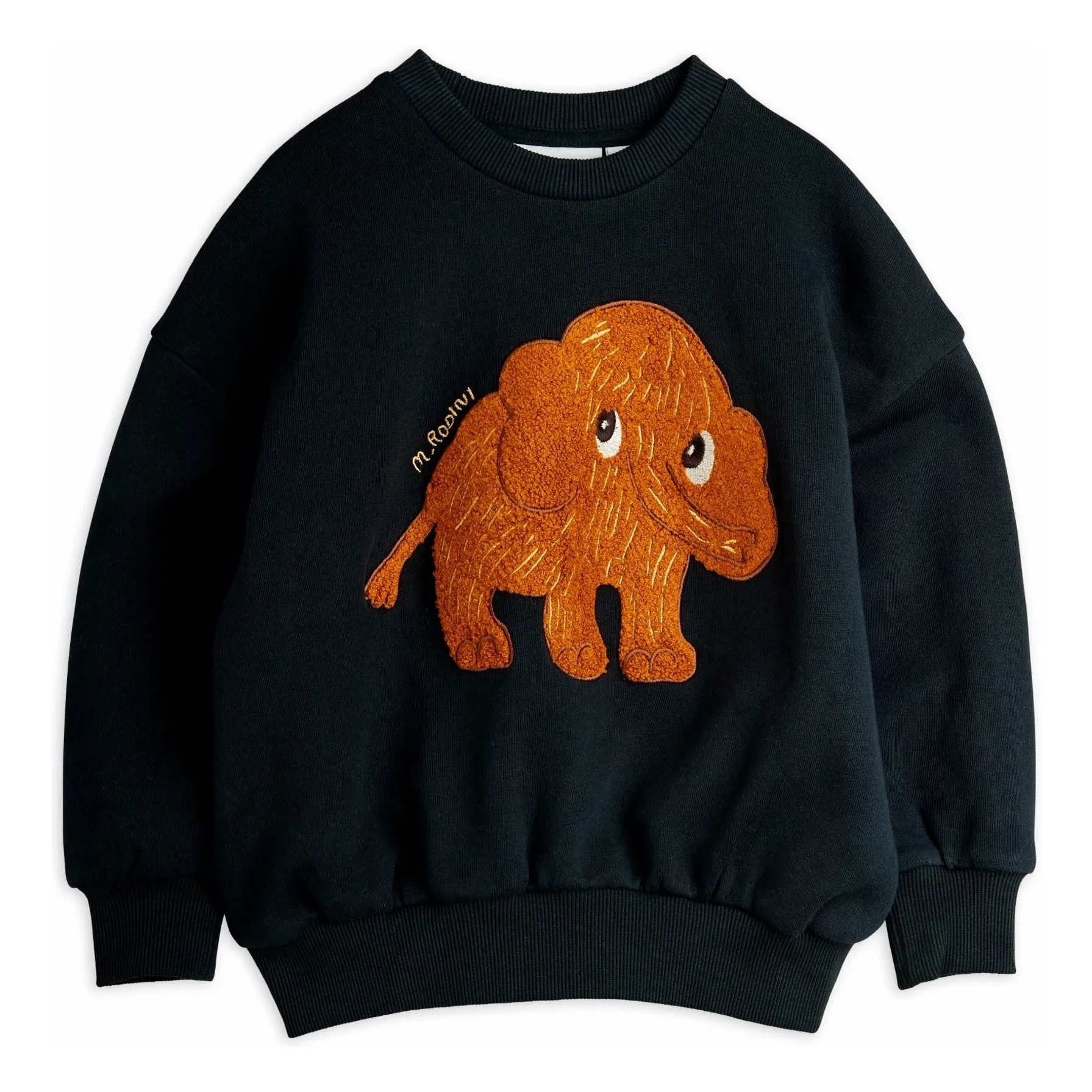 Mini Rodini Black Mammoth Organic Cotton Sweatshirt