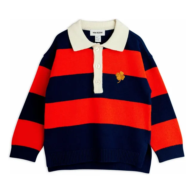 Polo Clover de algodón ecológico | Rojo