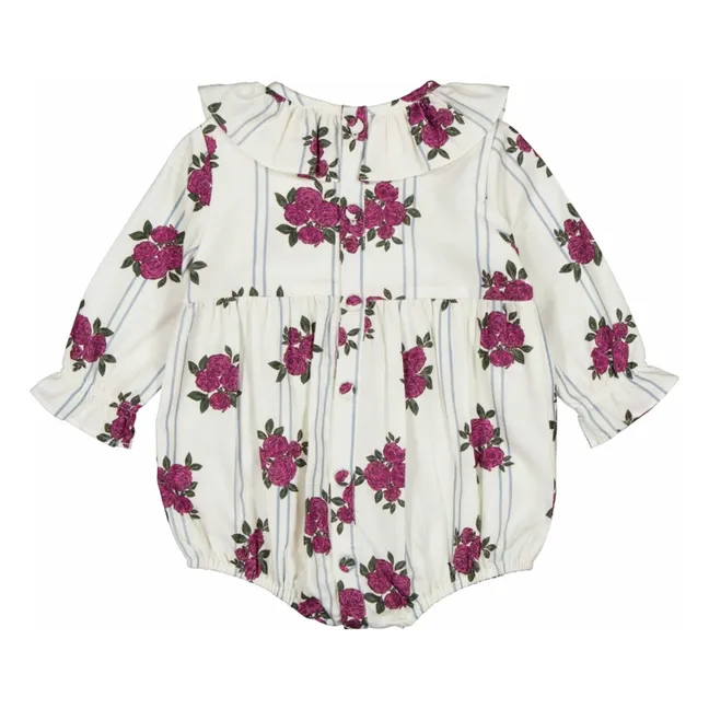 Barboteuse Nine Coton Bio | Blanc