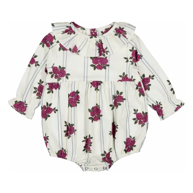 Barboteuse Nine Coton Bio | Blanc