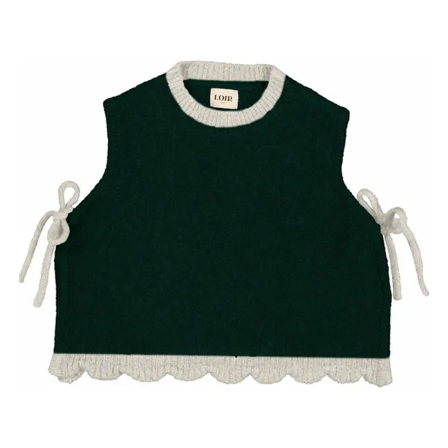 Pull Sans Manches Juliette Laine | Vert