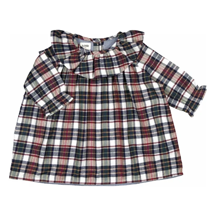 Robe Mary Carreaux | Rouge- Image produit n°0