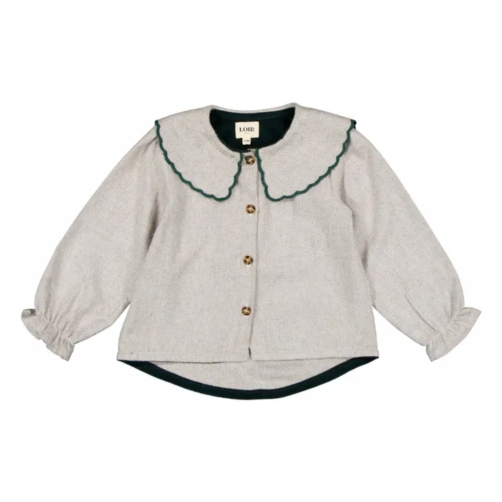 Blouse Loretta Coton Bio | Gris- Image produit n°0