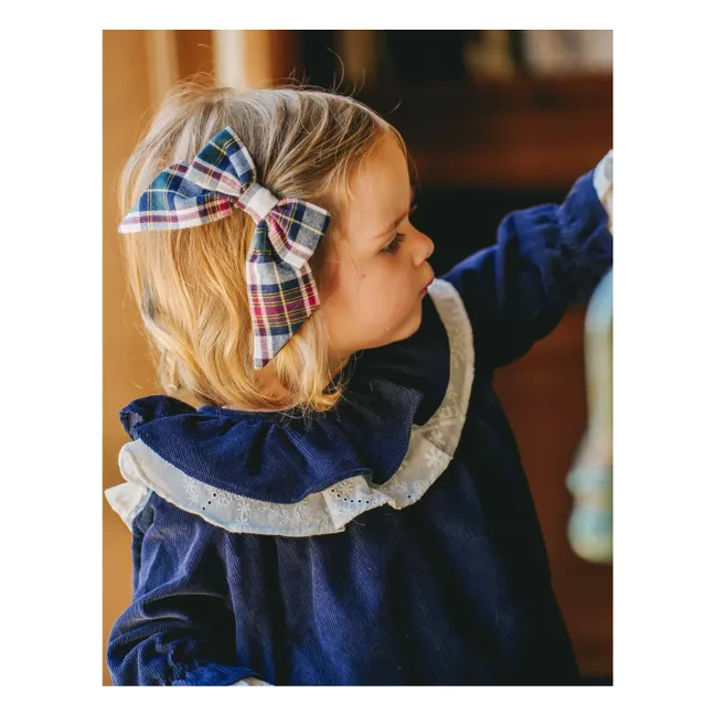 Barrette Carlotta Carreaux | Rouge