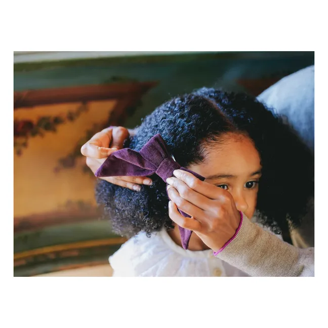 Barrette Carlotta Velours | Prune