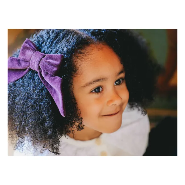 Barrette Carlotta Velours | Prune