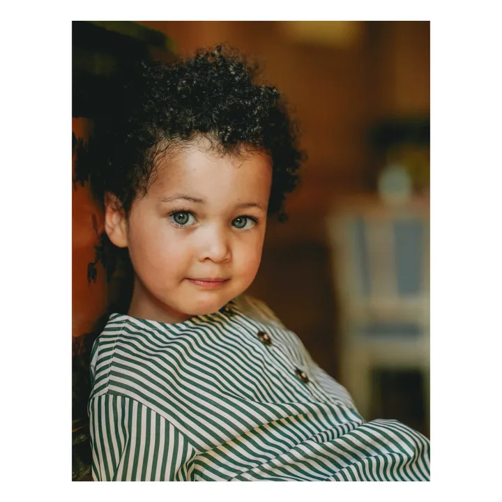 Kurta Rayures | Vert- Image produit n°2