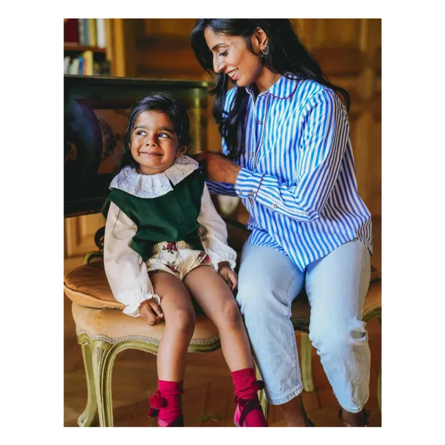 Pull Sans Manches Juliette Laine | Vert