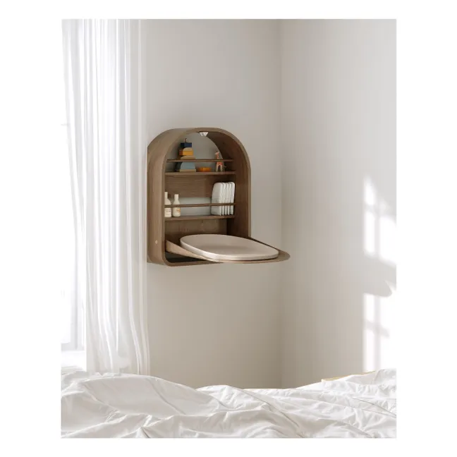Kai wall-mounted changing table | Dark Oak